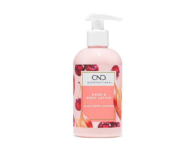 CND SCENTSATION HAND & BODY LOTION (8.3OZ/245ML) - BLACK CHERRY & NUTMEG