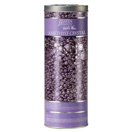 SATIN SMOOTH PEBBLE WAX (23OZ/ 650G) - AMETHYST CRYSTAL