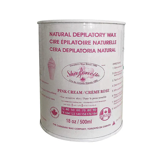 SHARONELLE NATURAL DEPILATORY WAX (18OZ/500ML) - PINK CREAM