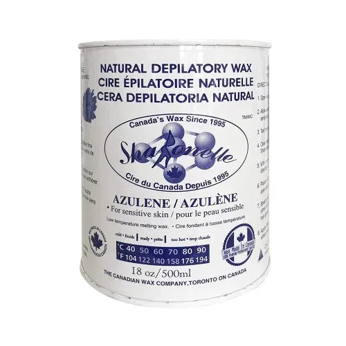 SHARONELLE NATURAL DEPILATORY WAX (18OZ/500ML) - AZULENE