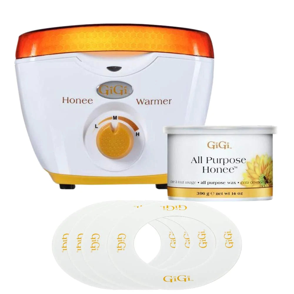 GIGI HONEE WAX WARMER (BONUS GIGI ALL PURPOSE WAX & COLLARS)