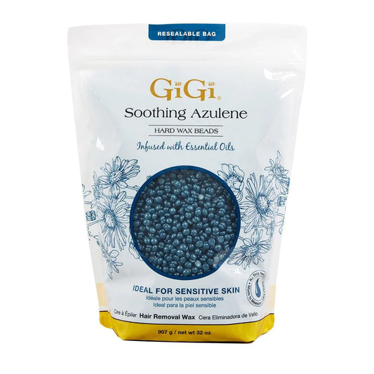 GIGI HARD WAX BEADS (396G/14OZ) - SOOTHING AZULENE