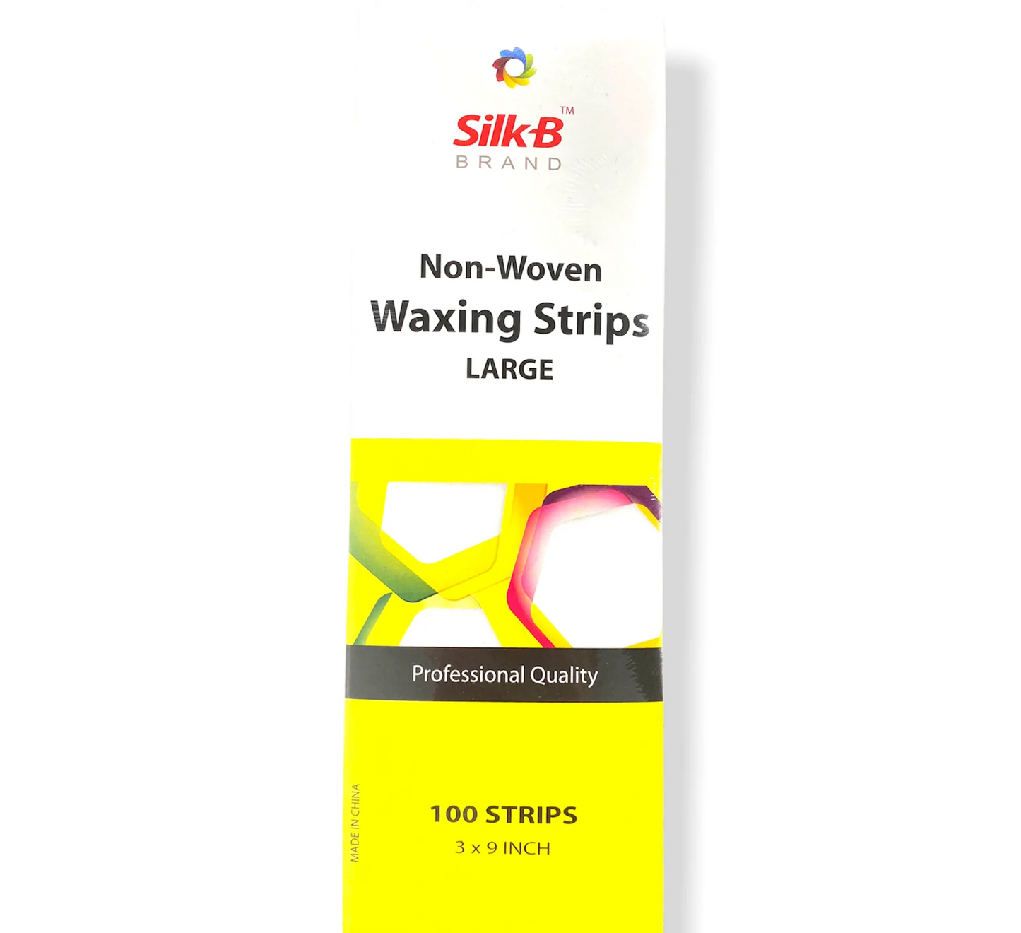 SILK-B NON-WOVEN WAXING STRIPS LARGE (100 STRIPS) (3X9INCH)