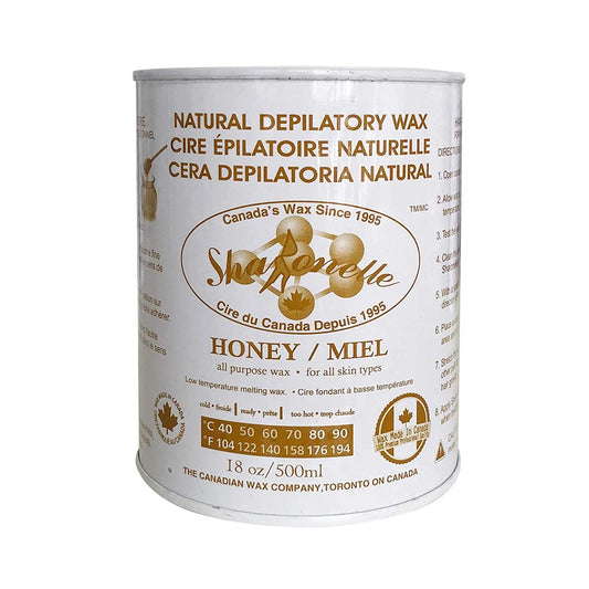 SHARONELLE NATURAL DEPILATORY WAX (18OZ/500ML) - HONEY