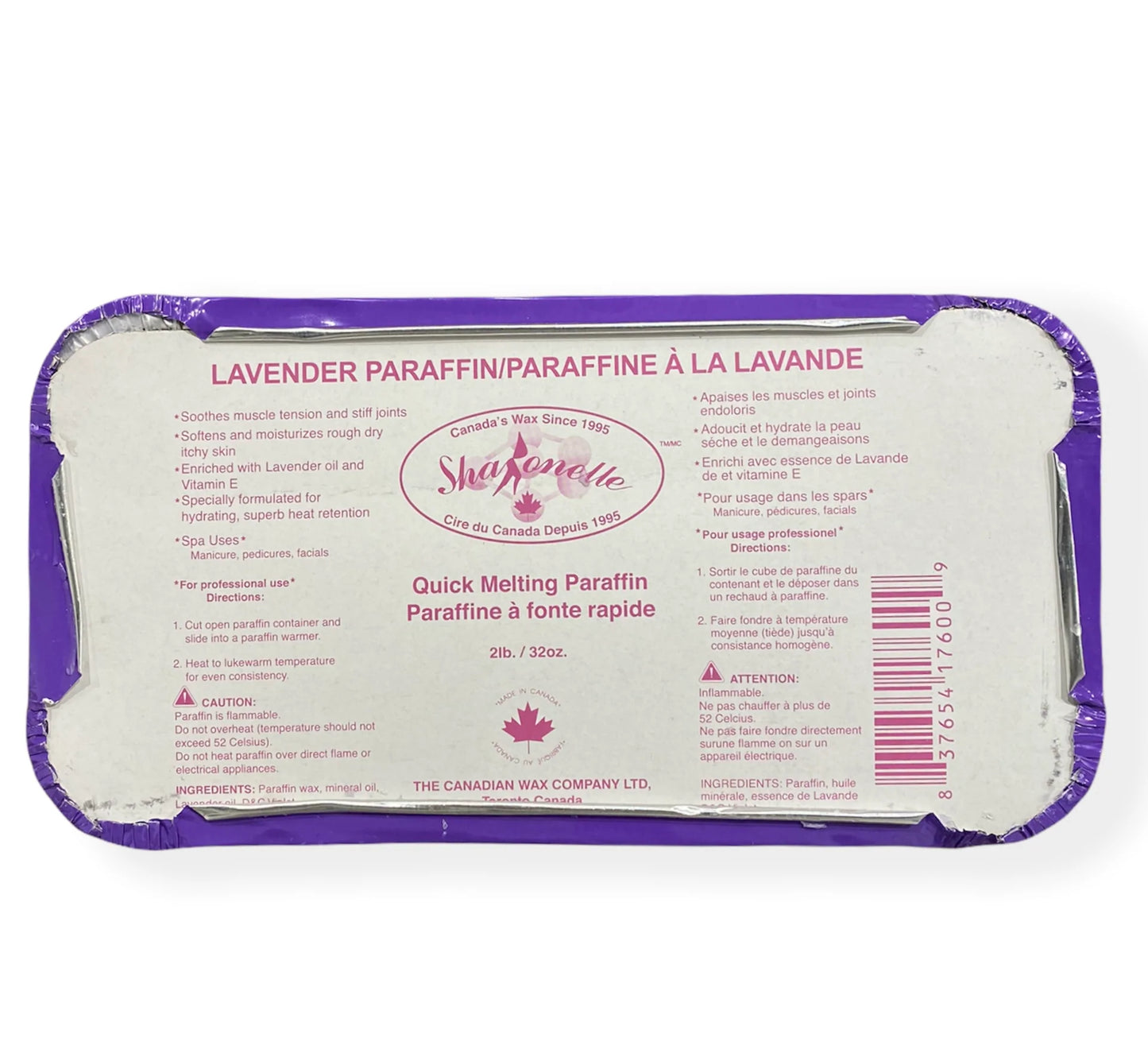 SHARONELLE PARAFFIN (2LBS/ 900G) - LAVENDER