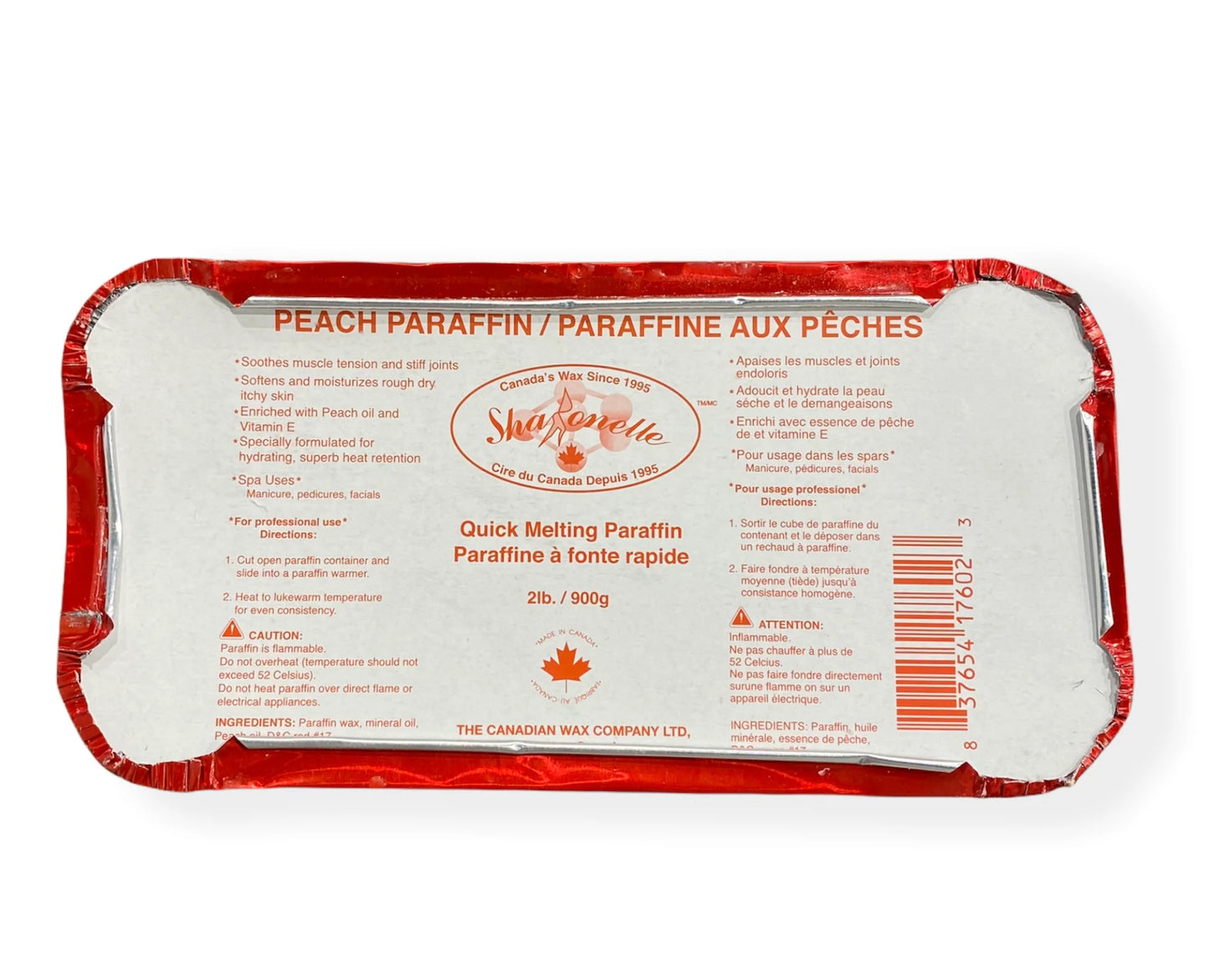 SHARONELLE PARAFFIN (2LBS/ 900G) - PEACH