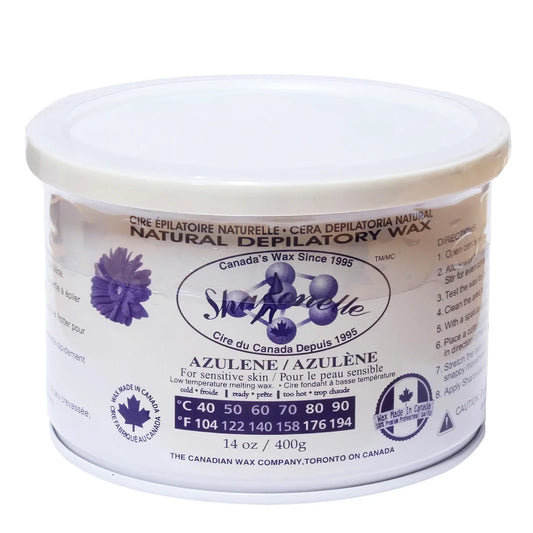 SHARONELLE NATURAL DEPILATORY WAX (14OZ/397G) - AZULENE