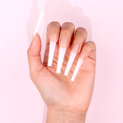 Kiara Sky C-curve Nail Tips (500pcs) - Coffin XXL Natural