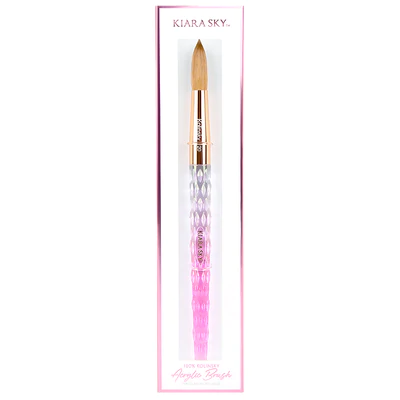 Kiara Sky 100% Kolinsky Acrylic Brush (Pink) - Size 20