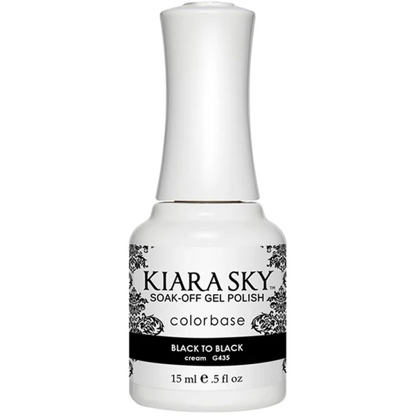 Kiara Sky Gel Polish - Back to Black - KSG435