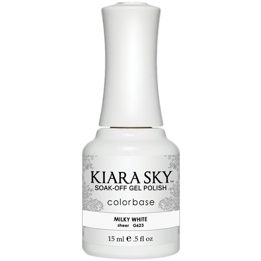 Kiara Sky Gel Polish - Milky White - KSG623