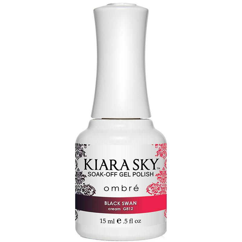 Kiara Sky Ombre Gel Polish - Black Swan - KSG812