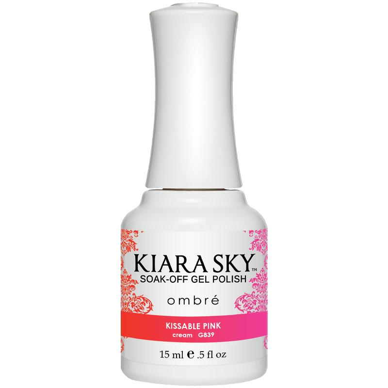 Kiara Sky Ombre Gel Polish - Kissable Pink - KSG839