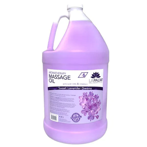 LA PALM ORGANIC MASSAGE OIL (1 GALLON) - SWEET LAVENDER DREAMS