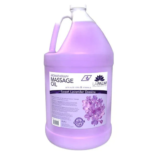 LA PALM ORGANIC MASSAGE OIL (1 GALLON) - SWEET LAVENDER DREAMS