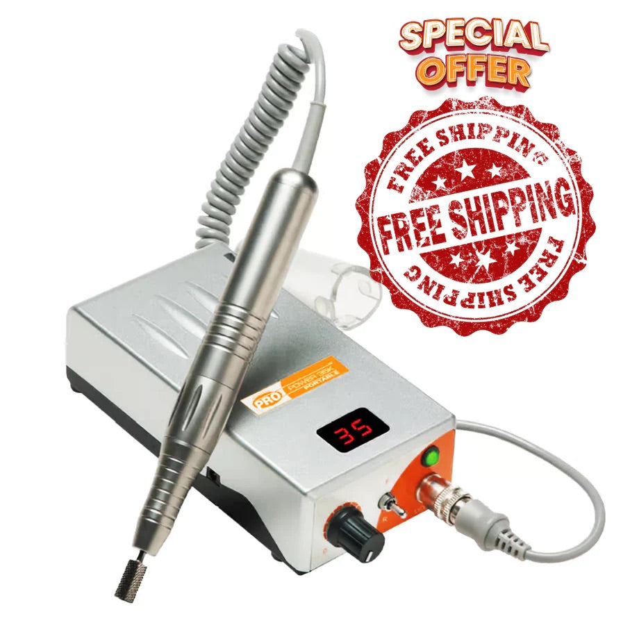 Nail Drill/ Medicool / EQUIPMENT MEDICOOL PRO POWER 35K PORTABLE NAIL DRILL - FREE SHIPPING PROMOTION